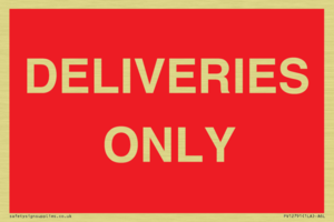 DELIVERIES ONLY